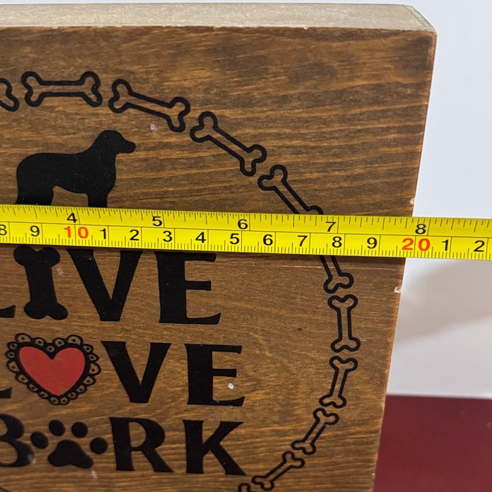 Live Love Bark Wooden Wall Decor - Picture 3 of 4